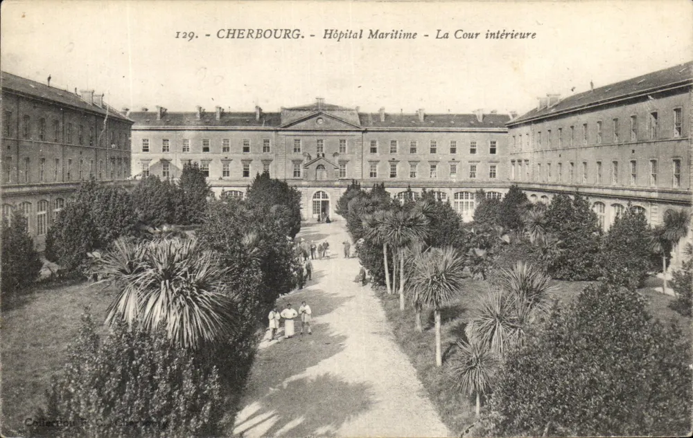 Cherbourg — Marinekrankenhaus — Innenhof — Verlag Cherbourg, Nr. 139 - Vorderseite