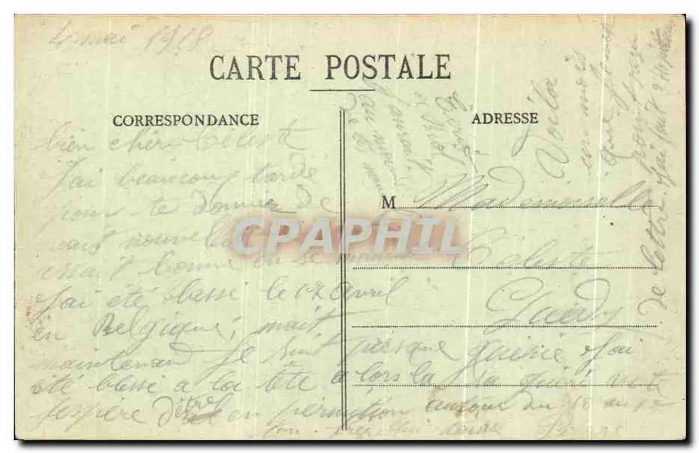 Cherbourg — Marinekrankenhaus — Innenhof — Verlag Cherbourg, Nr. 139 - Rückseite