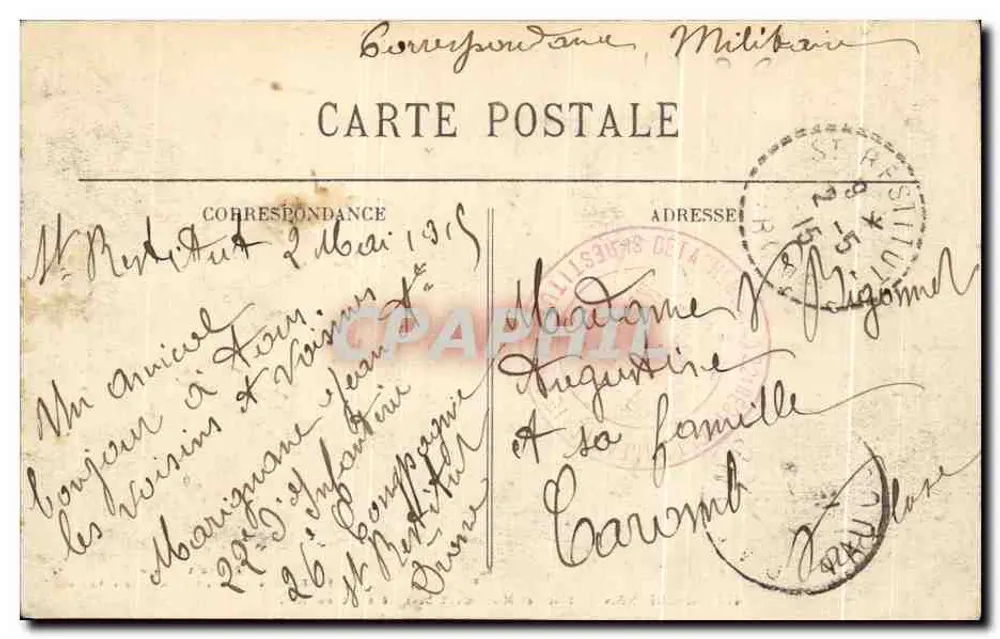 Grignan — Place und Denkmal Sévigné errichtet 1857 — Künstlerische Ausgabe, Th. Bayeul & Ans-Dix Mille Articles, Valréas - Rückseite