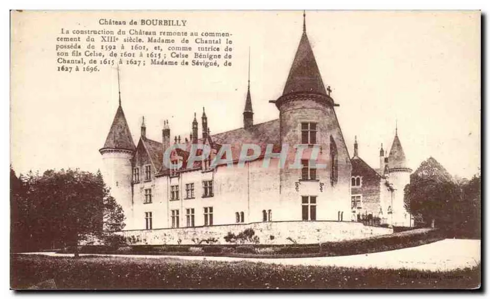 Zamek w Bourbilly — Historia właścicieli — Wydawca: Graphphil - Awers