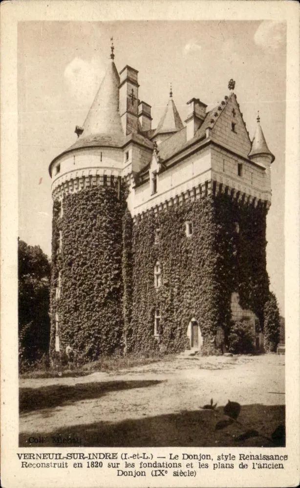Verneuil-sur-Indre (Loir-et-Cher) — Il Donjon, stile Rinascimento — Coli Michaut - Recto