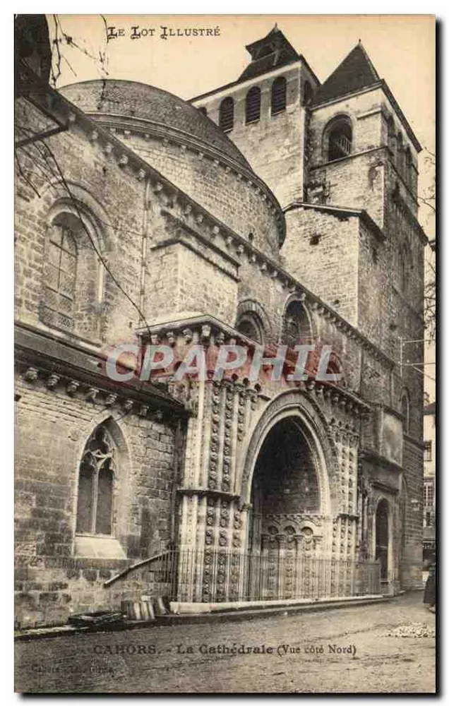 Cahors - A Catedral (Visão do lado norte) — editor Le Lot Illustré - Frente