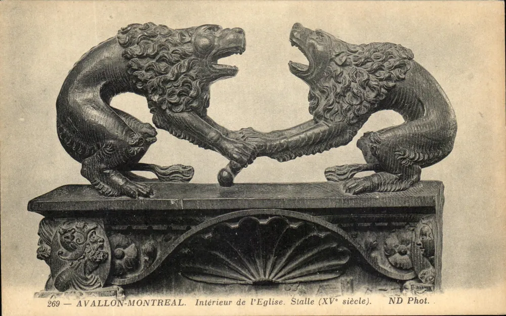 Avallon-Montreal — Innenansicht der Kirche. Bänke (15. Jahrhundert) — ND Fotografie n° 269 - Vorderseite