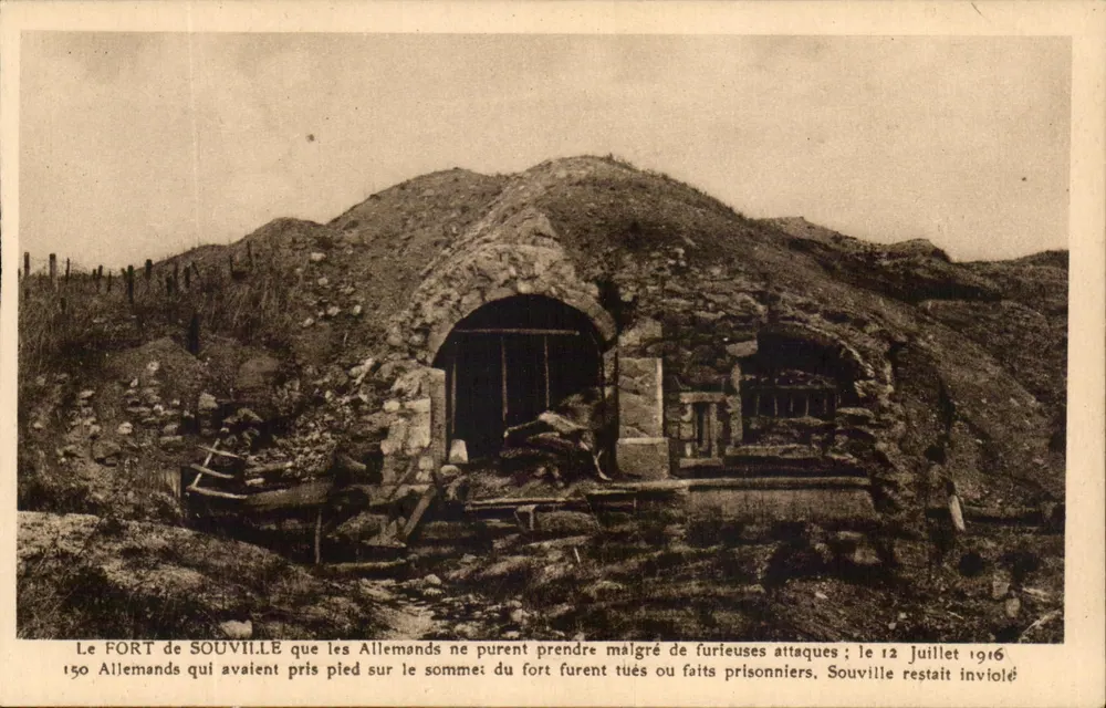 Fort de Souville — Verteidigung 1916 - Vorderseite