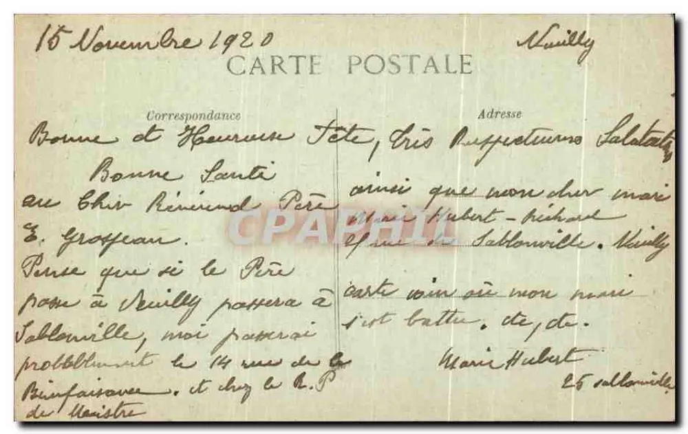 Ressons-sur-Matz (Oise) — Ein Eck des Platzes — Édition Bousquet, Compiègne - Rückseite