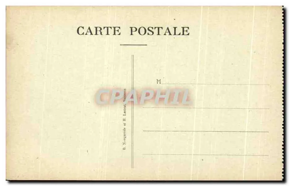 Chemin des Dames — La Ferme Vauxrain — B. Nogaride et H. Larrat, Sarre - Rückseite