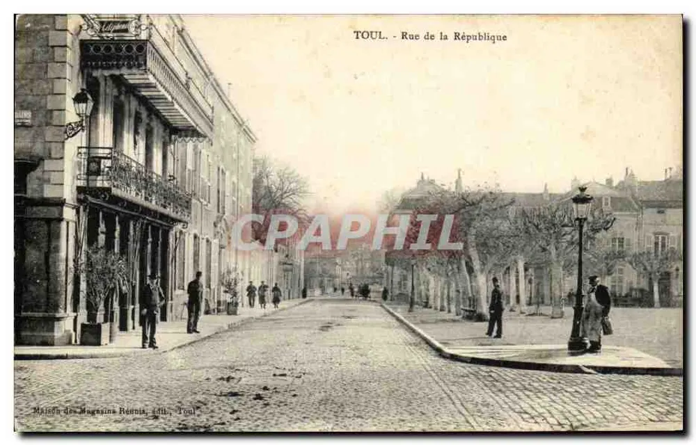 TOUL - Rue de la République — Maison des Magasins Bonnis, editor, Toul - Frente
