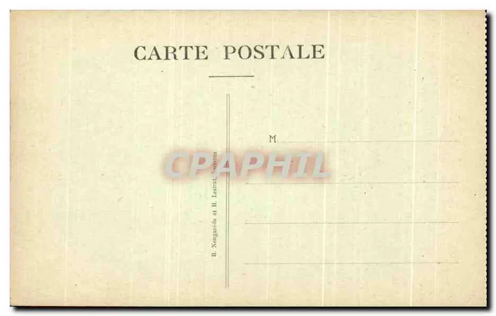 Chemin des Dames — Innere des Forts La Malmaison — Verlag B. Noogavide et H. Lautrat, Somain - Rückseite