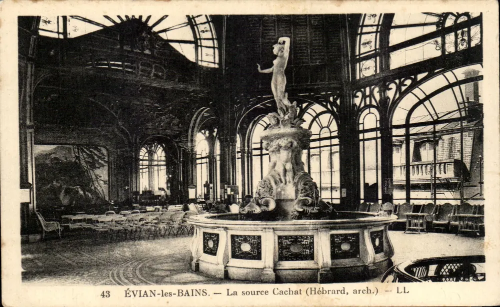 ÉVIAN-les-BAINS — Źródło Cachat (Hébrard, arch.) — LL - Awers