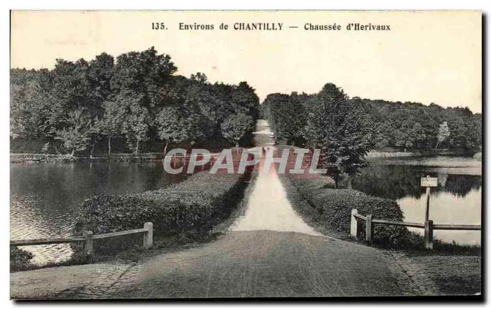 Ao redor de CHANTILLY — Chaussée d'Herivaux — Édia Paris-Versailles - Frente