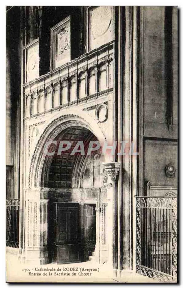 Kathedrale von RODEZ (Aveyron) — Eingang zur Sakristei des Chors - Vorderseite