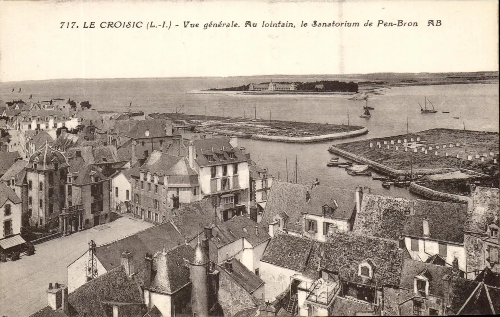 Le Croisic (L.-I.) - Allgemeiner Blick. Im Hintergrund das Sanatorium von Pen-Bron - Vorderseite