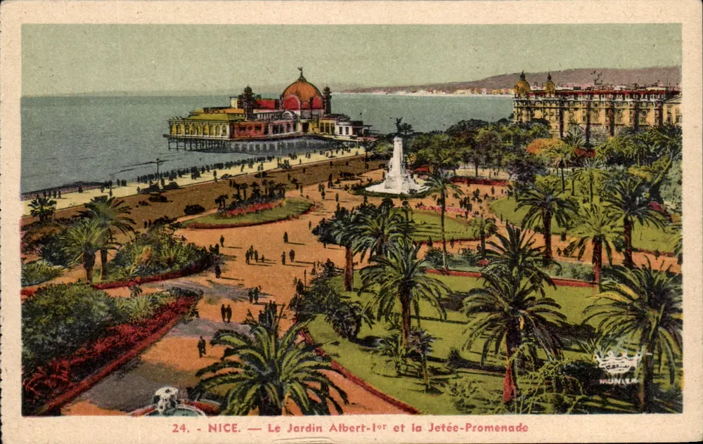Nice — Le Jardin Albert-Ier und die Jetée-Promenade — Munier - Vorderseite