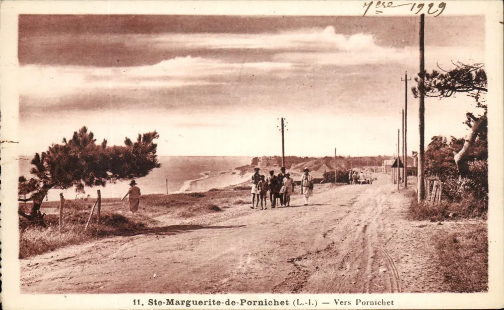 Ste-Marguerite-de-Pornichet (L.-I.) — In Richtung Pornichet — Yves, 1929 - Vorderseite