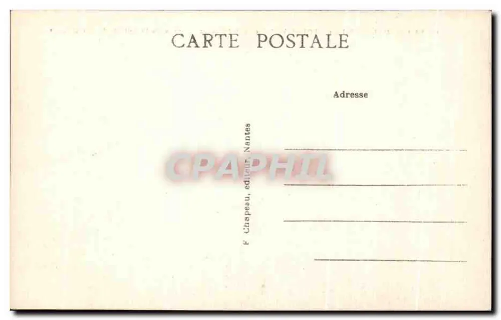 Sainte-Marquerite-de-Pornichet (Loire-Inf.) — Ansicht der Strandpromenade in Richtung Pointe de Congrigoux — F. Chapeau, Verlag Nantes - Rückseite