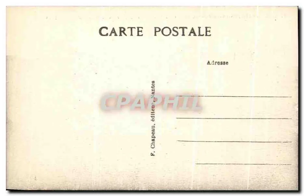 Sainte-Marguerite-de-Pornichet (Loire-Inf.) — Der Strand in Richtung Pointe de Congrigoux — F. Chapeau, Verleger Nantes - Rückseite