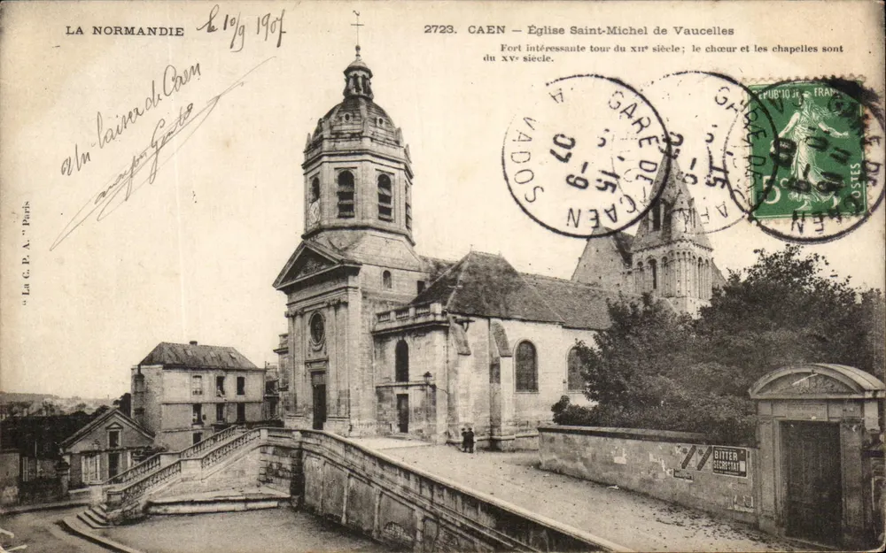 Caen — Igreja de São Miguel de Vaucelles — La C.P.A. n°2723 - Frente