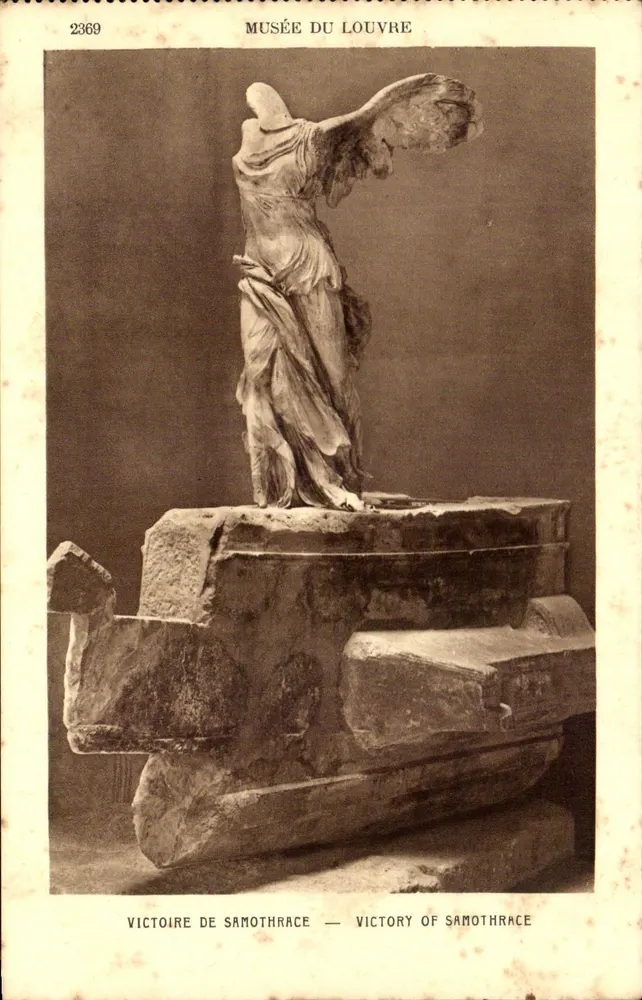 Vitória de Samotrácia — Museu do Louvre — Braun & Cie, Paris - Frente