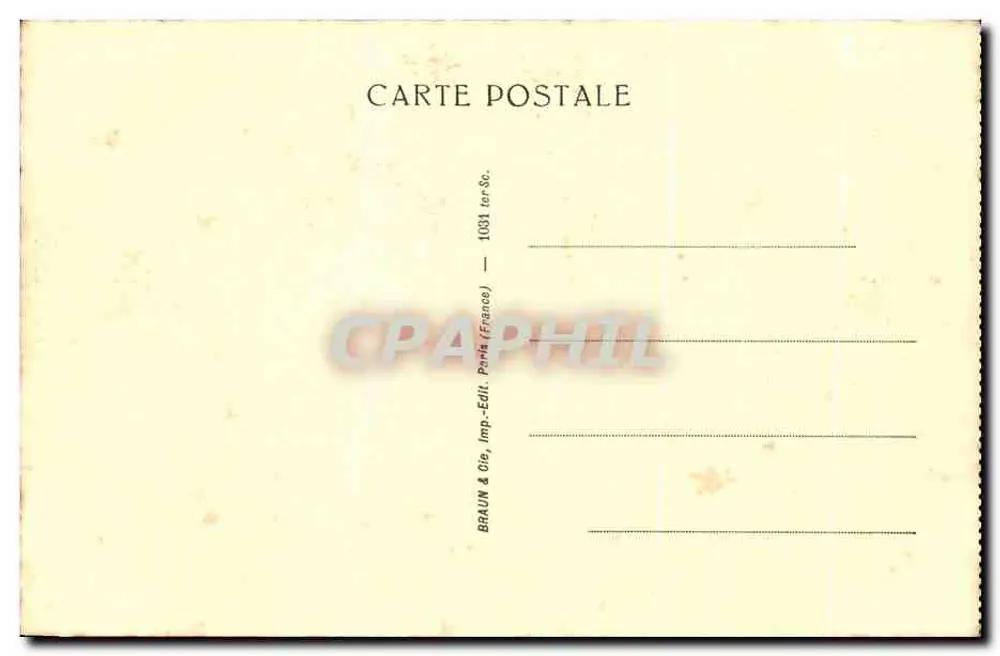 Vitória de Samotrácia — Museu do Louvre — Braun & Cie, Paris - Verso