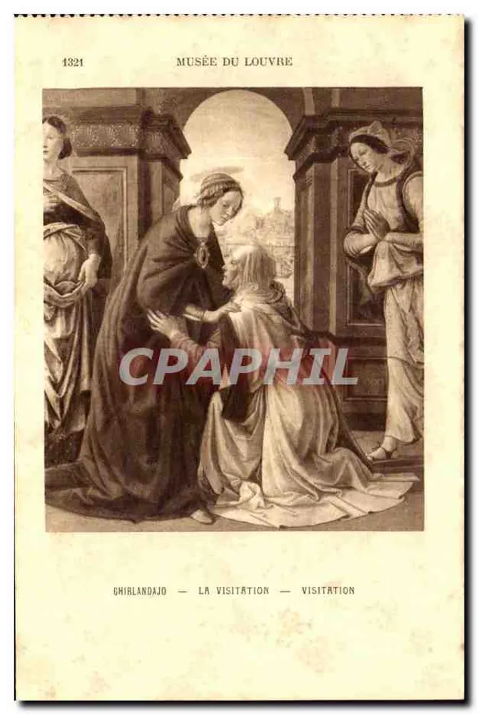 Die Visitation — Ghirlandajo — Musée du Louvre — Nr. 1321 - Vorderseite