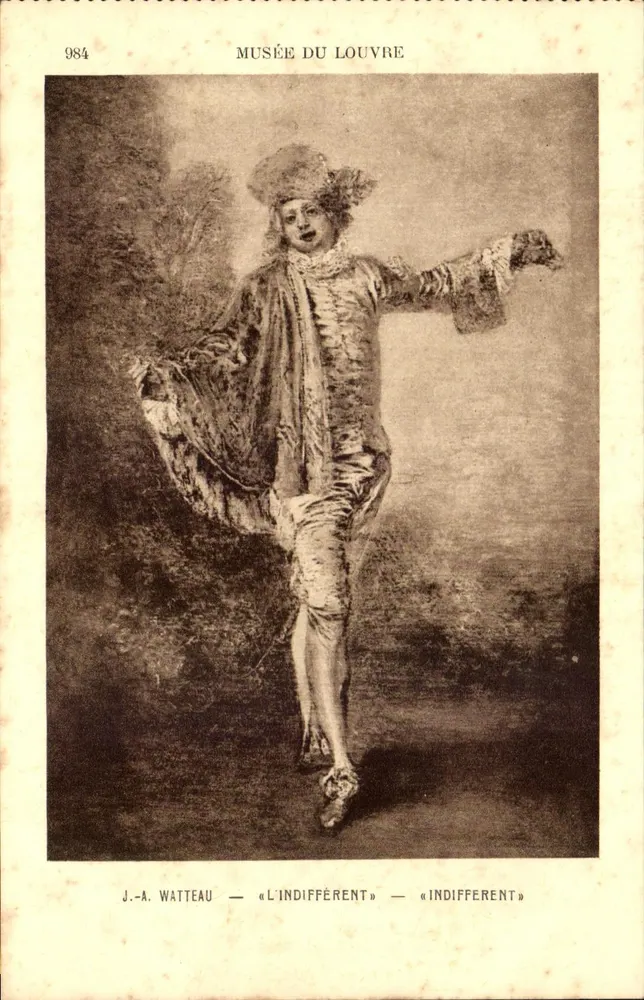 J.-A. Watteau — O Indiferente — Museu do Louvre - Frente