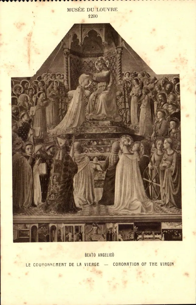 Musée du Louvre — Die Krönung der Jungfrau durch Beato Angelico — 1200 - Vorderseite