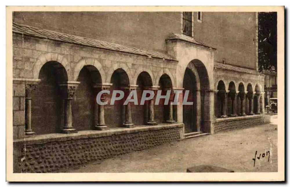 Prades (Pyrénées-Orientales) — Restaurierte Überreste des alten römischen Klostergangs von Saint-Michel-de-Cuxa — Éditions d'Art Yvonne, Paris - Vorderseite