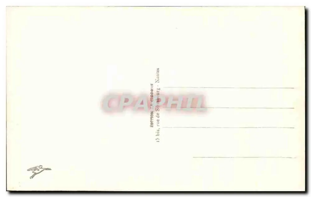 Pornic — A Costa Rochetière — editor não identificado, n° de série 541 - Verso