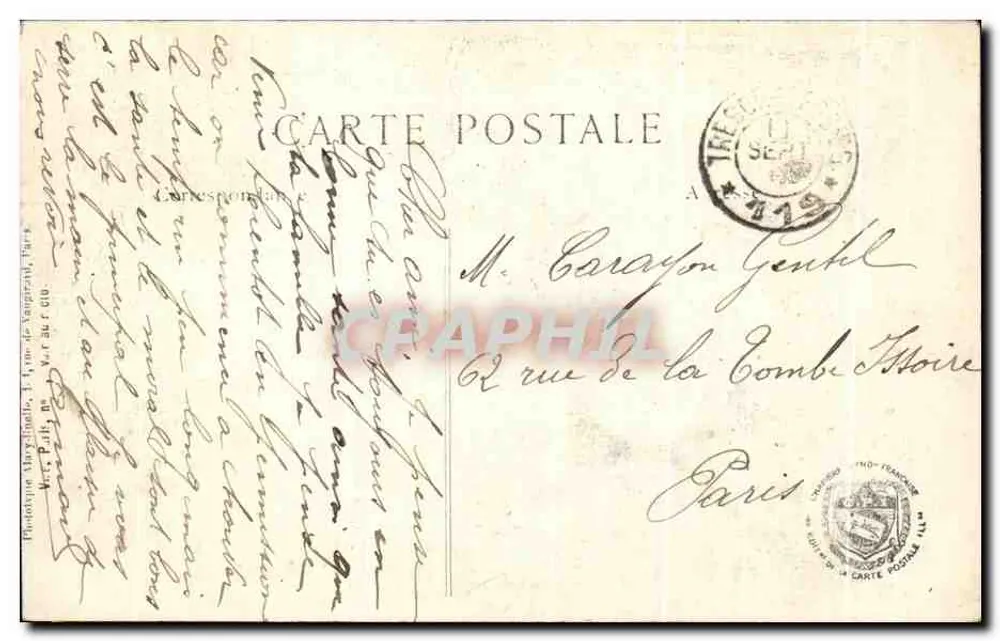 SOUCHEZ (Pas-de-Calais) — Ruinen einer großen Farm nach dem Krieg — L.C.H. Paris, Nr. 440 - Rückseite