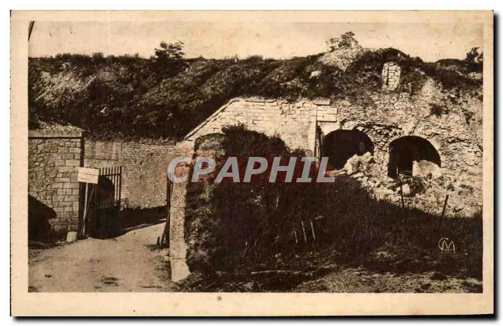 Fort de Tavannes — ruínas após bombardeio — Héliogravure des Tranchées Réunies de Meuse - Frente