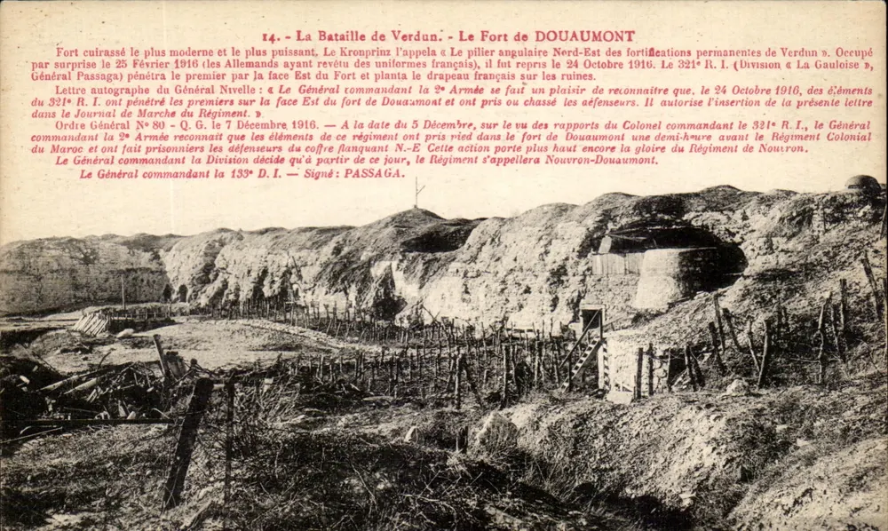 Die Schlacht von Verdun — Das Fort von DOUAUMONT — n°55 - Vorderseite