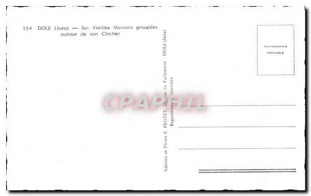 Dole (Jura) — Alte Häuser um den Kirchturm gruppiert - Rückseite