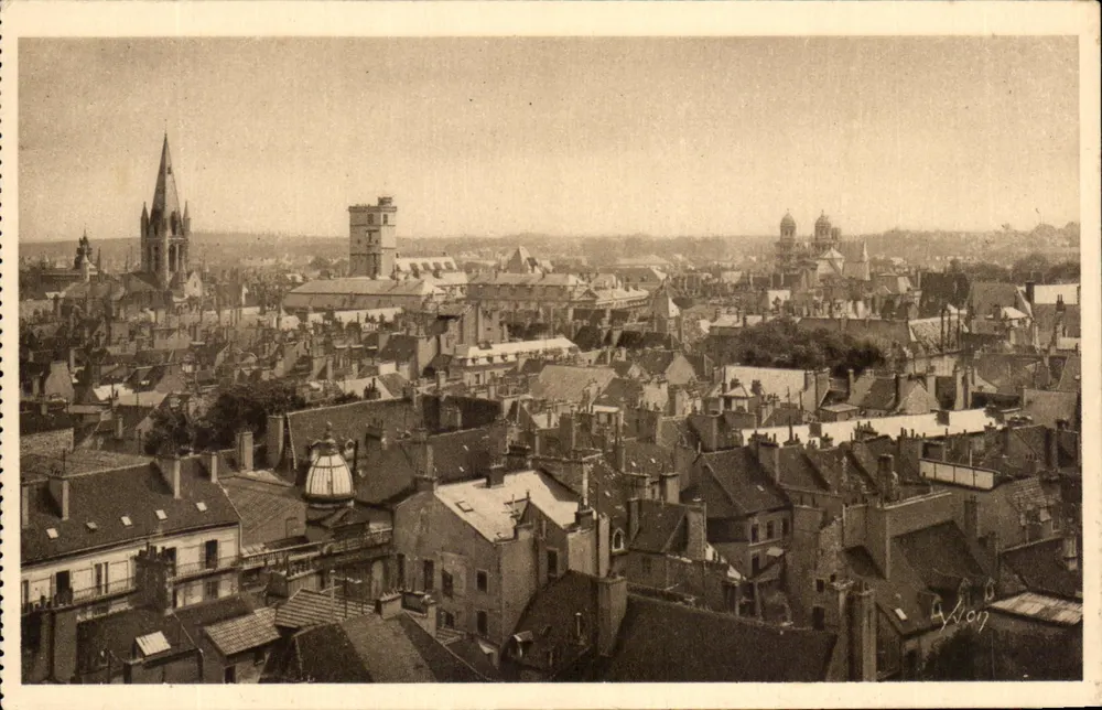 Dijon (Côte-d'Or) — Allgemeiner Blick vom Kirchturm Saint-Jean — Les Éditions d'Art Yvon, Paris - Vorderseite
