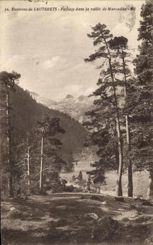 Umgebung von CAUTERETS - Landschaft in der Marcadau-Tal - BR - Vorderseite