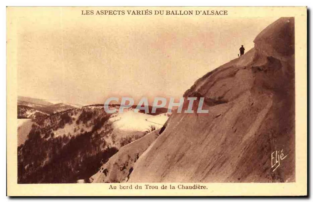 Die verschiedenen Aspekte des Ballon d'Alsace — Am Rand des Trou de la Chaudière — Verlag Eljé - Vorderseite