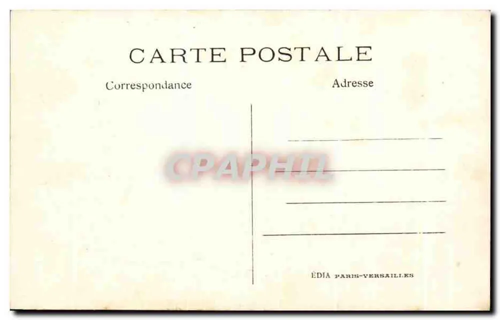 Parco del Castello di Chantilly — L'Isola dell'Amore — Editore EDIA Parigi-Parigi-Versailles n°101 - Verso