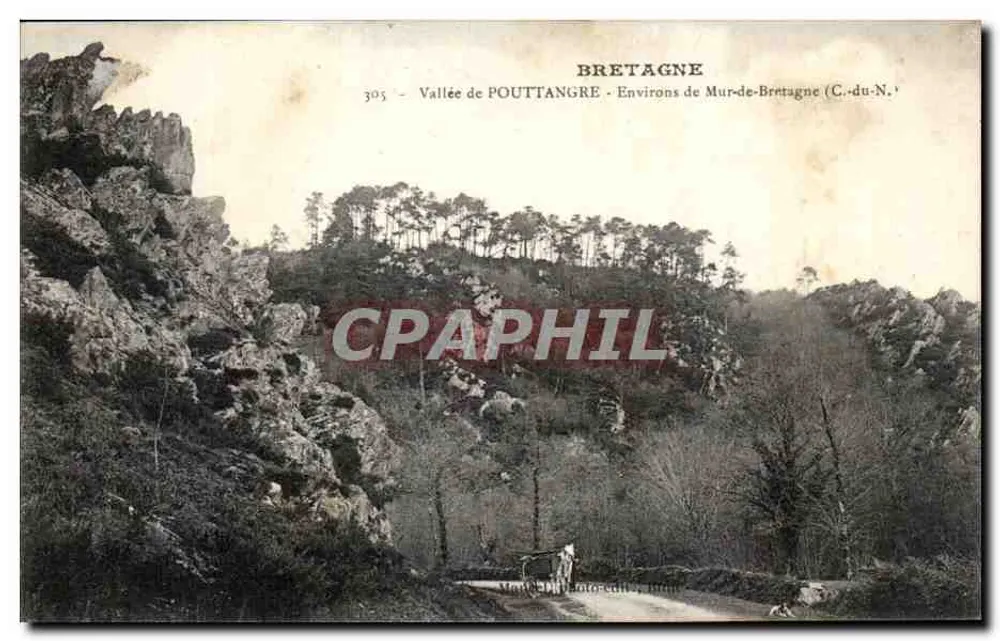Vallée de POUTTANGRE — Umgebung von Mur-de-Bretagne (C.-du-N.) — M. Delvoté, Verleger, Nr. 305 - Vorderseite