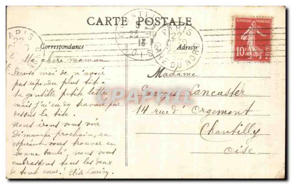Le Pouligcen (Loire-Inf.) — Cabeça de rocha — Artaud-Nozaïs, Nantes - Verso