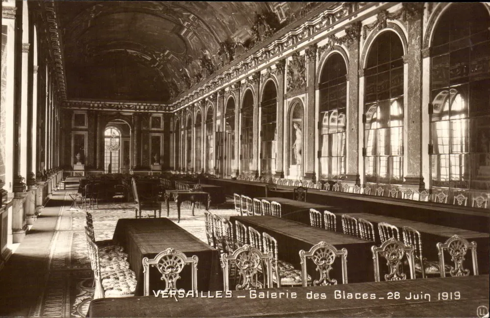 Versailles — Galerie der Spiegel — 28. Juni 1919 - Vorderseite