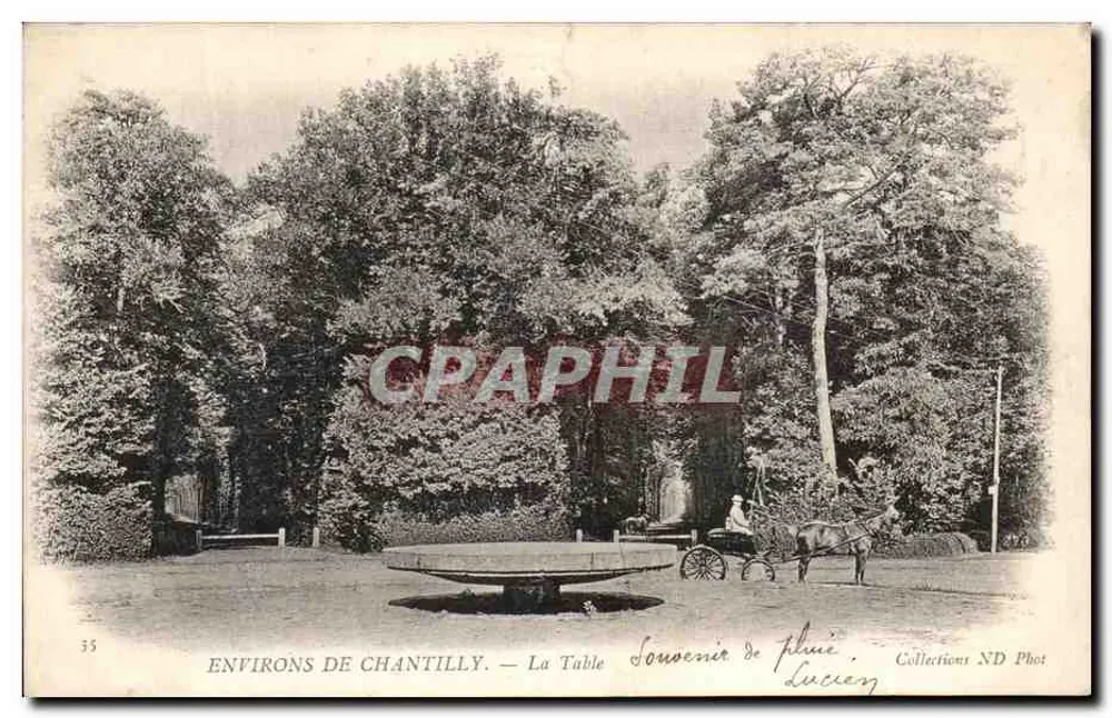 Environs de Chantilly — La Table — Collections ND Phot - Frente