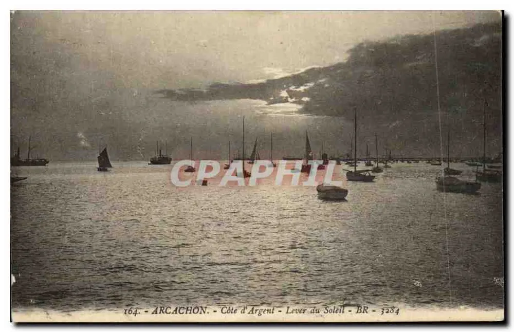 Arcachon - Côte d'Argent - Nascer do Sol - BR - 3284 - Frente