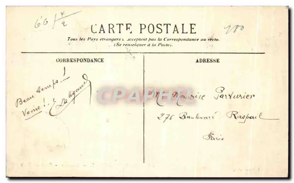 Côté d'Argent — Arcachon — Estrada na Floresta - Verso