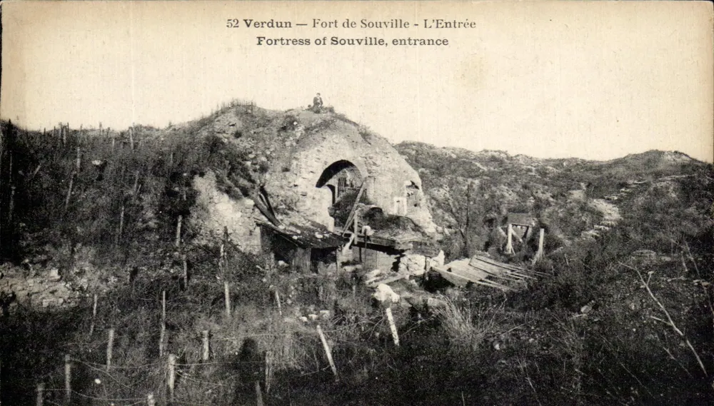 Fort de Souville — Der Eingang — Verdun - Vorderseite