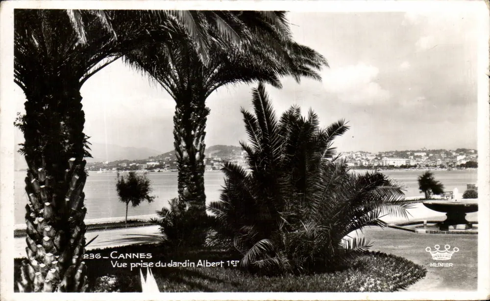 Cannes — Ansicht vom Jardin Albert 1er — Munier, Nr. 236 - Vorderseite