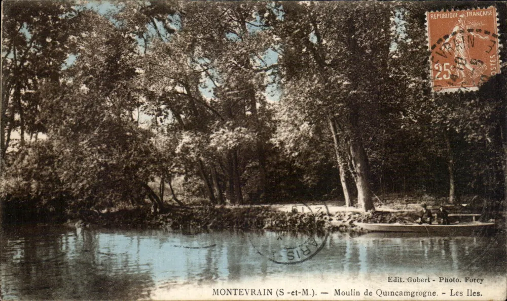 Montevrain (S.-et-M.) — Moinho de Quincamgrogne — As Ilhas. Edit. Gobert - Foto. Forcy - Frente