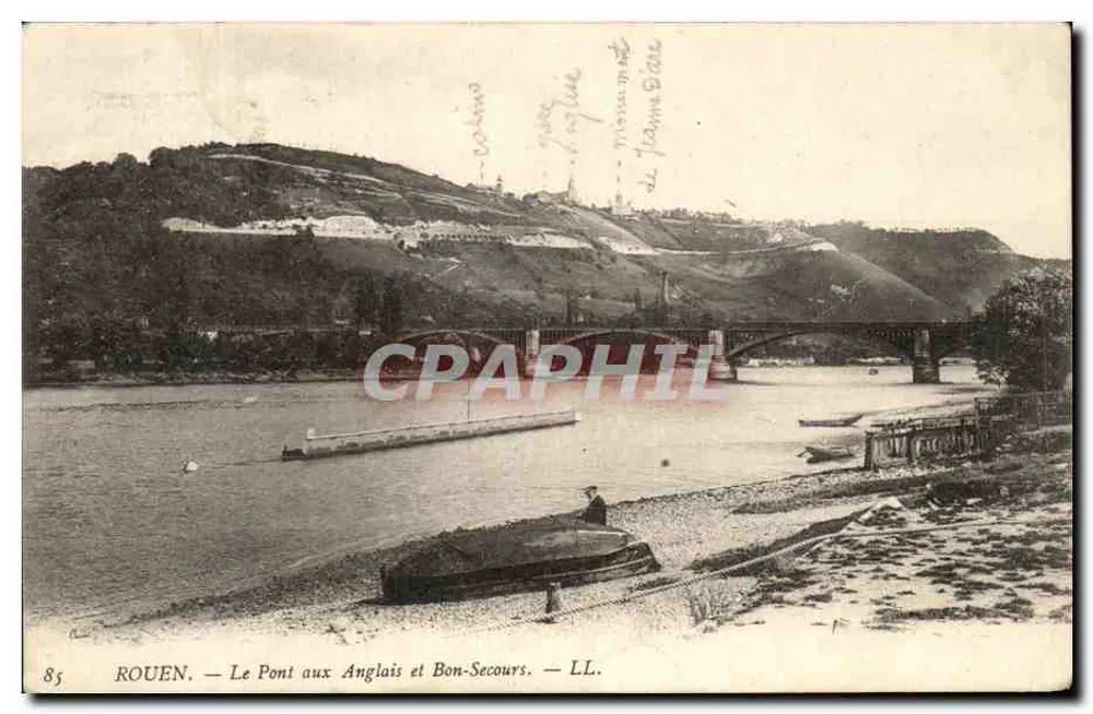 Rouen — Die Brücke der Engländer und Bon-Secours — LL. - Vorderseite