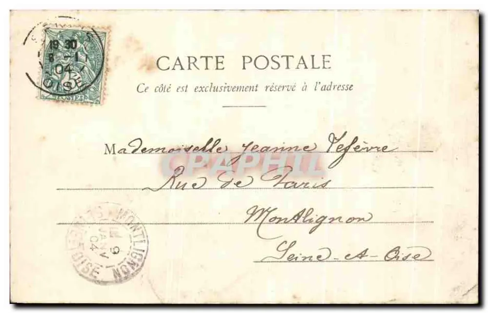 Os arredores de Senlis - Cachoeira do Parc d'Ermenonville — E. Vignon, litografia de S. Sotlis - Verso