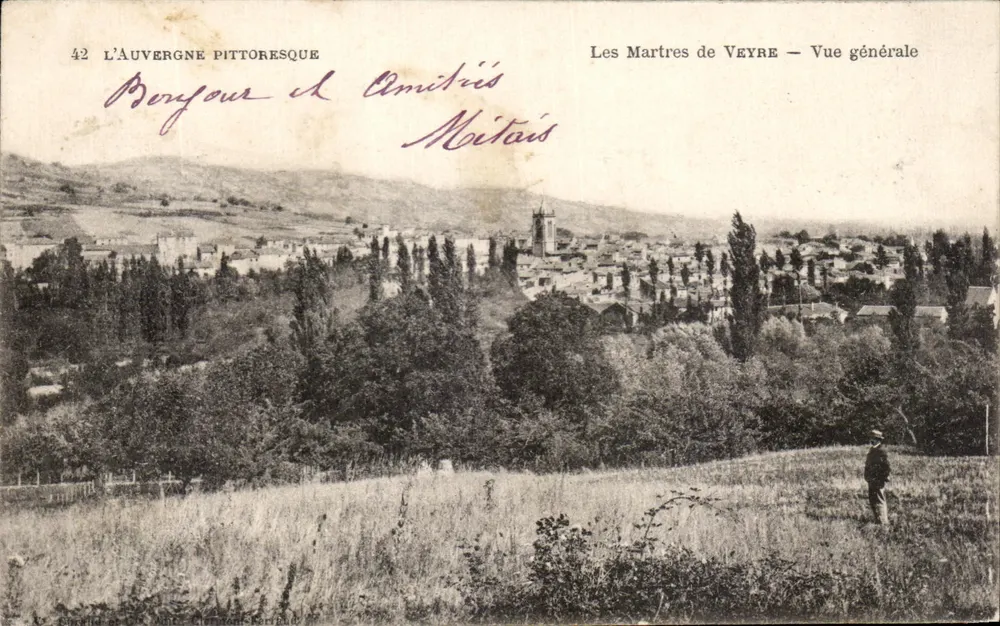 Les Martres de Veyre — Allgemeiner Blick — L'Auvergne pittoresque, Serie 42 - Vorderseite