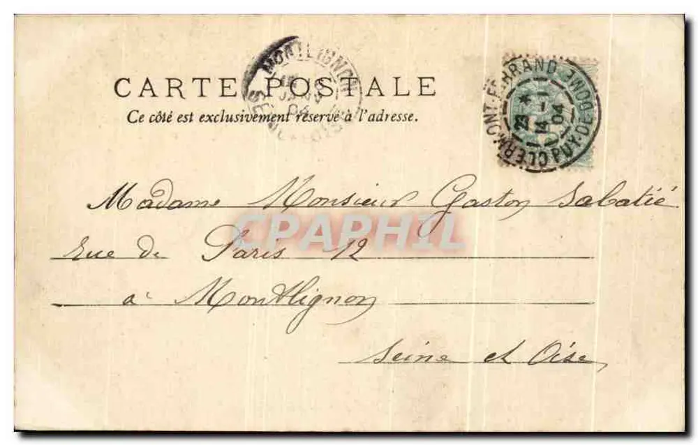 Glermont-Ferrand, Ansicht des Sees des Jardin des Plantes — Puy-de-Dôme - 128 — unbekannter Verleger - Rückseite