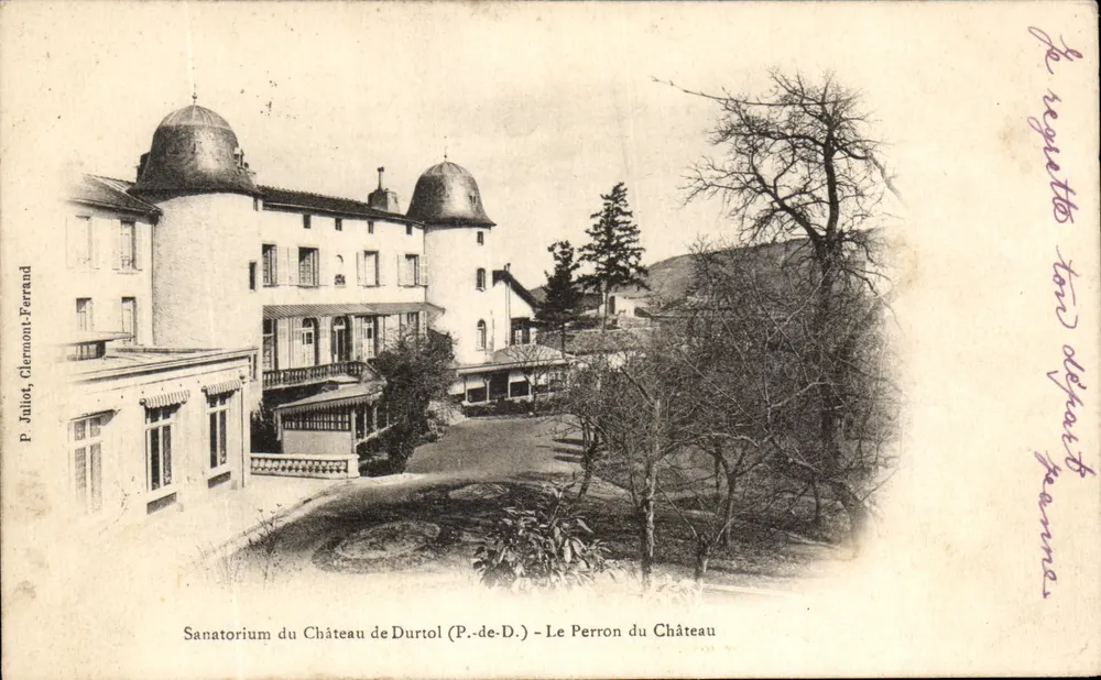 Sanatorio del Castillo de Durtol (P.-de-D.) — El Perron del Castillo — P. Julio, Clermont-Ferrand - Anverso
